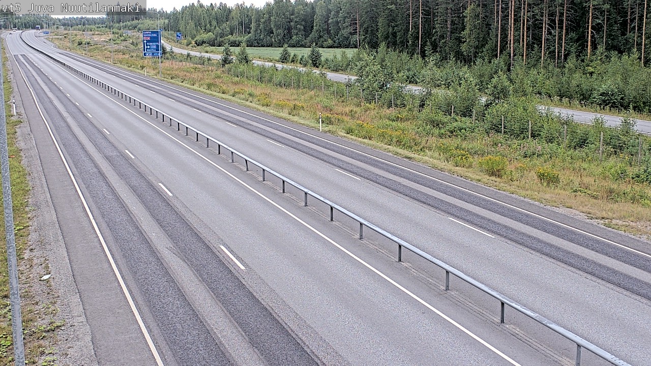 Weather Camera Image Road 5 Juva, Nuutilanmäki, Juva, Etelä-Savo