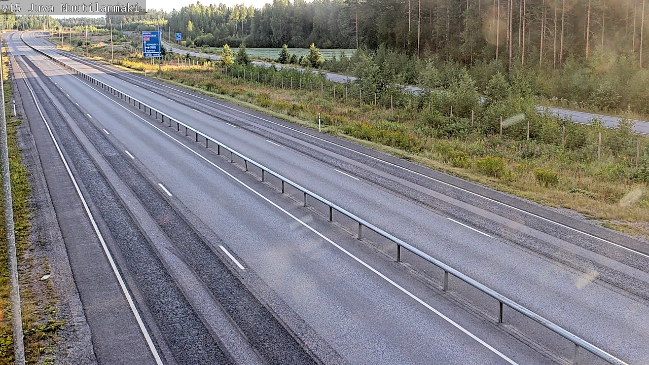 Weather Camera Image Road 5 Juva, Nuutilanmäki, Juva, Etelä-Savo