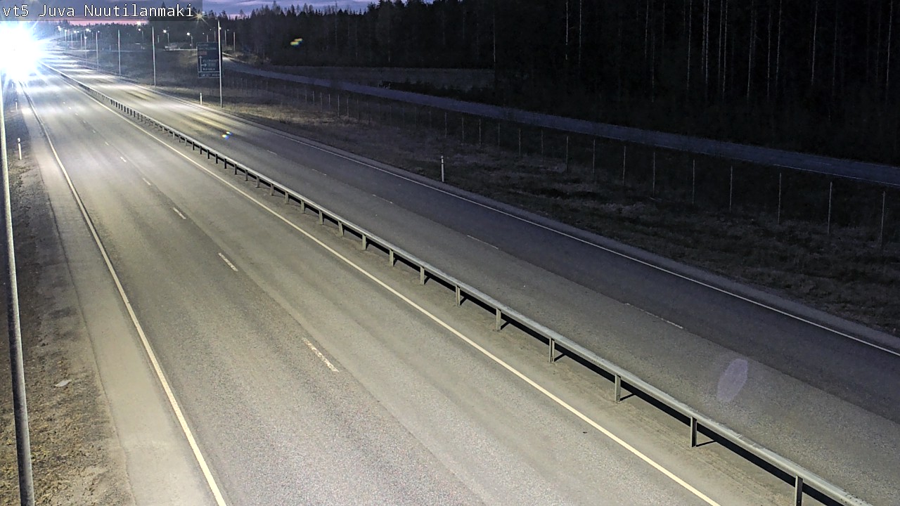 Weather Camera Image Väg 5 Juva, Nuutilanmäki, Juva, Etelä-Savo