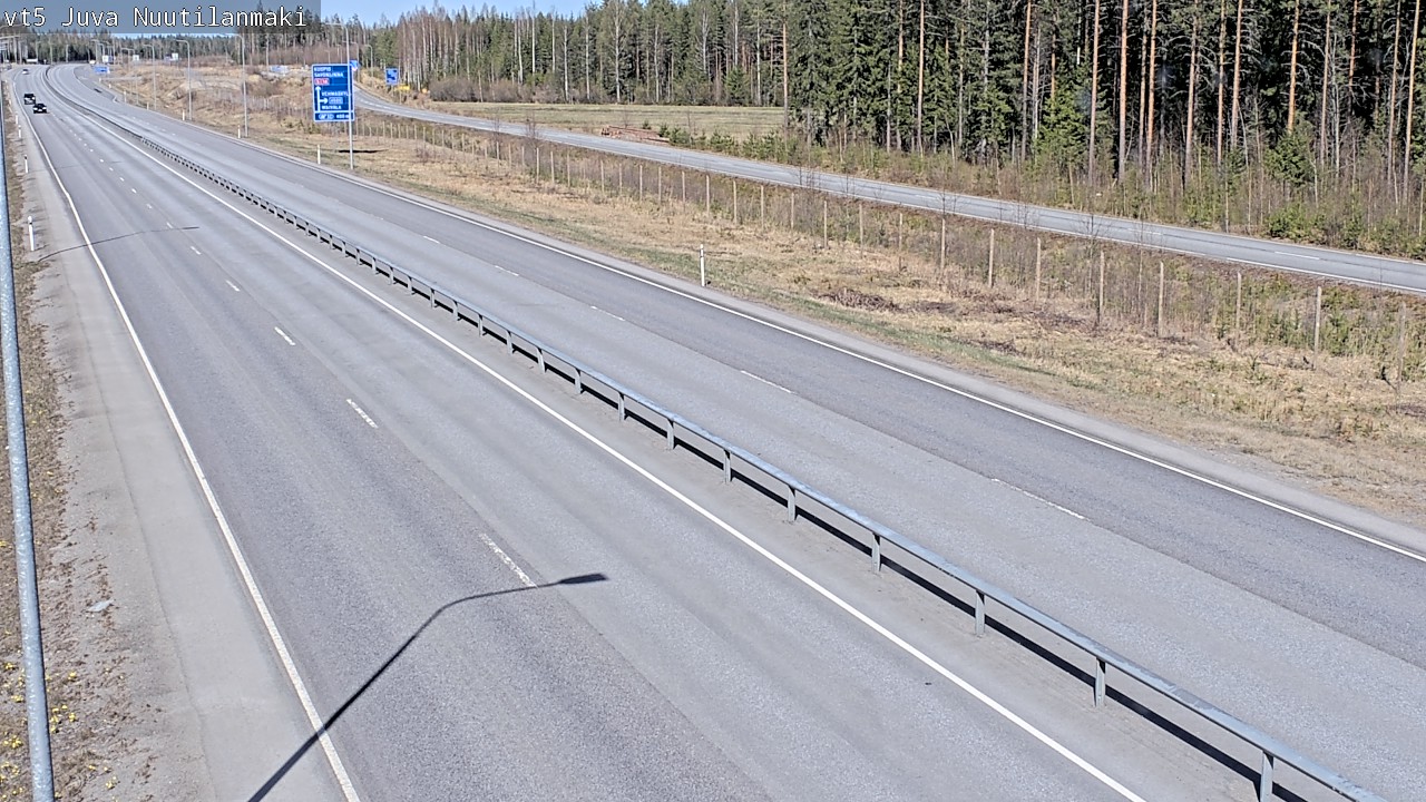 Weather Camera Image Väg 5 Juva, Nuutilanmäki, Juva, Etelä-Savo