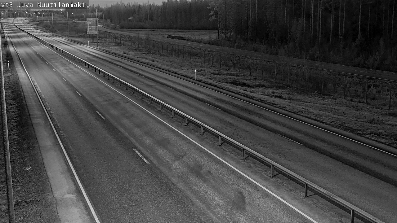 Weather Camera Image Väg 5 Juva, Nuutilanmäki, Juva, Etelä-Savo