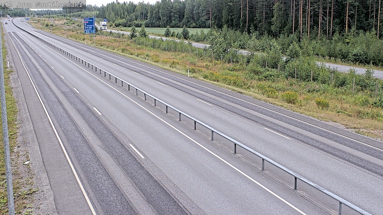 Weather Camera Image Road 5 Juva, Nuutilanmäki, Juva, Etelä-Savo