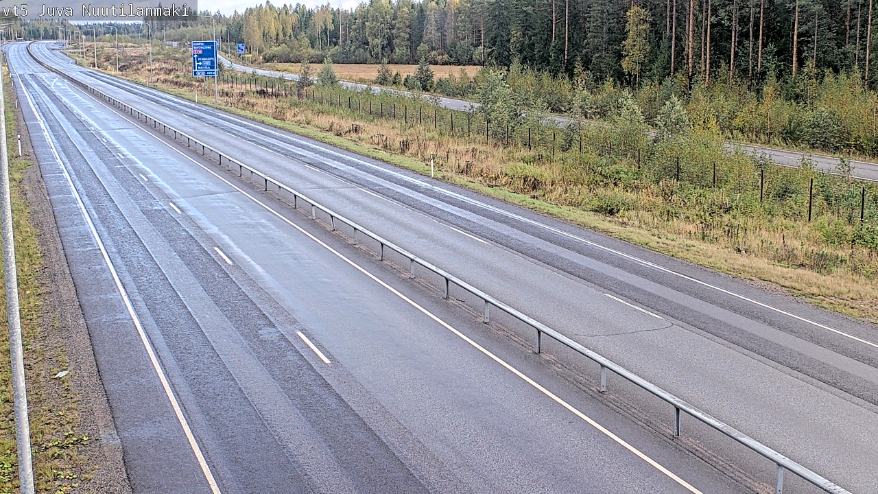Weather Camera Image Road 5 Juva, Nuutilanmäki, Juva, Etelä-Savo