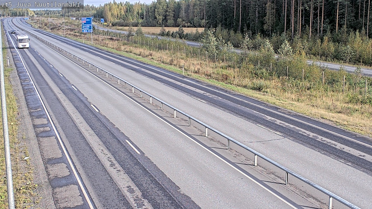 Weather Camera Image Road 5 Juva, Nuutilanmäki, Juva, Etelä-Savo