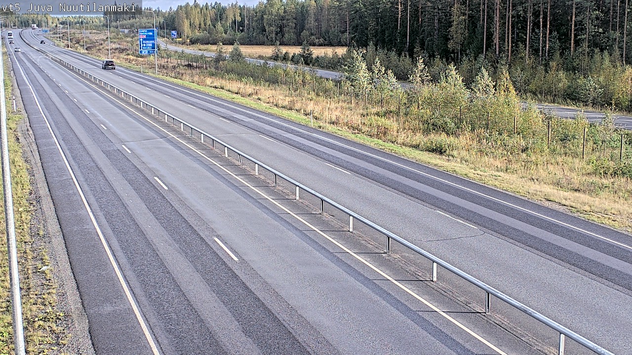 Weather Camera Image Road 5 Juva, Nuutilanmäki, Juva, Etelä-Savo