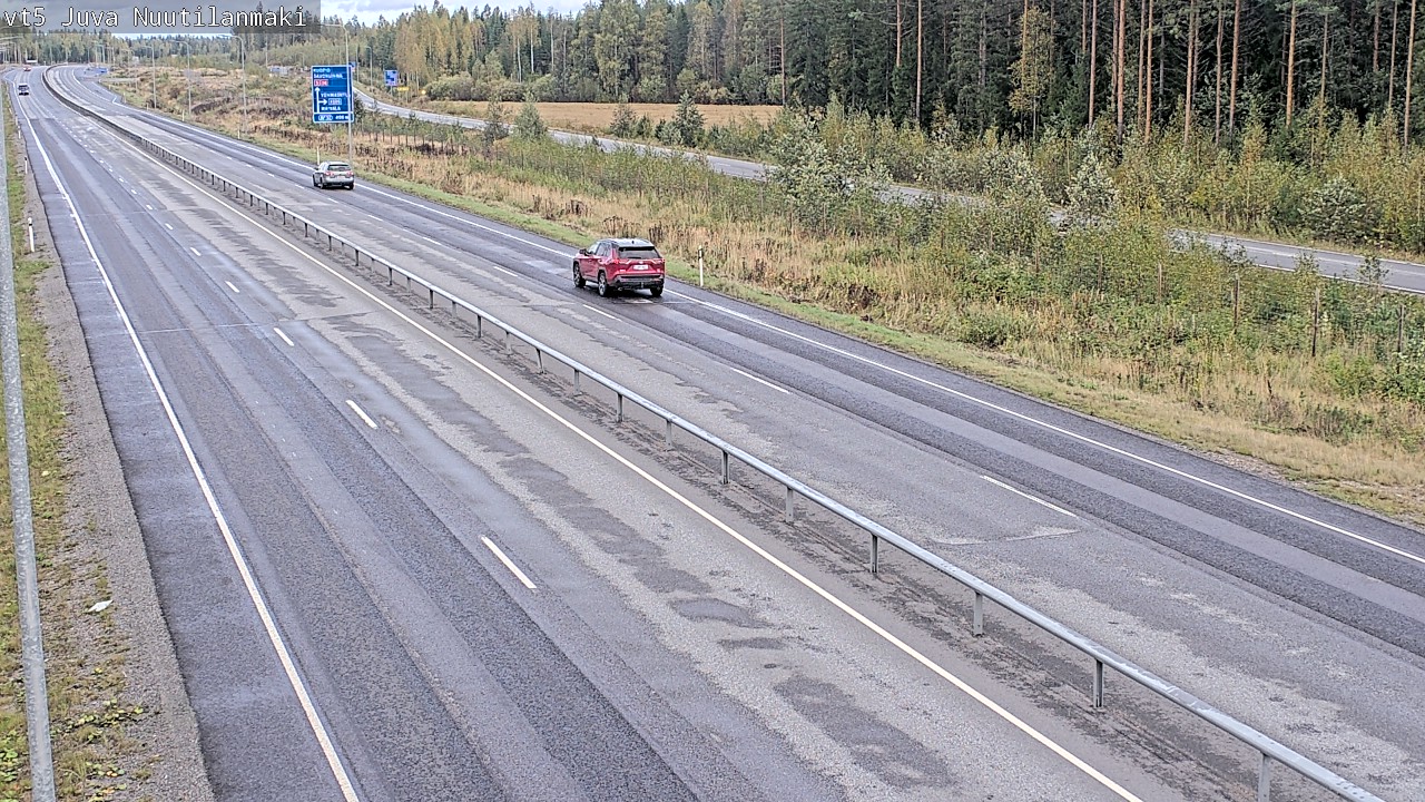 Weather Camera Image Road 5 Juva, Nuutilanmäki, Juva, Etelä-Savo