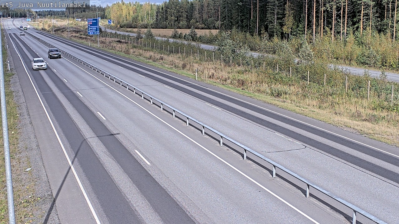Weather Camera Image Road 5 Juva, Nuutilanmäki, Juva, Etelä-Savo