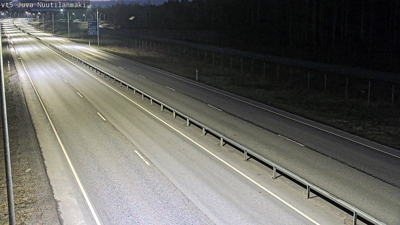 Weather Camera Image Väg 5 Juva, Nuutilanmäki, Juva, Etelä-Savo