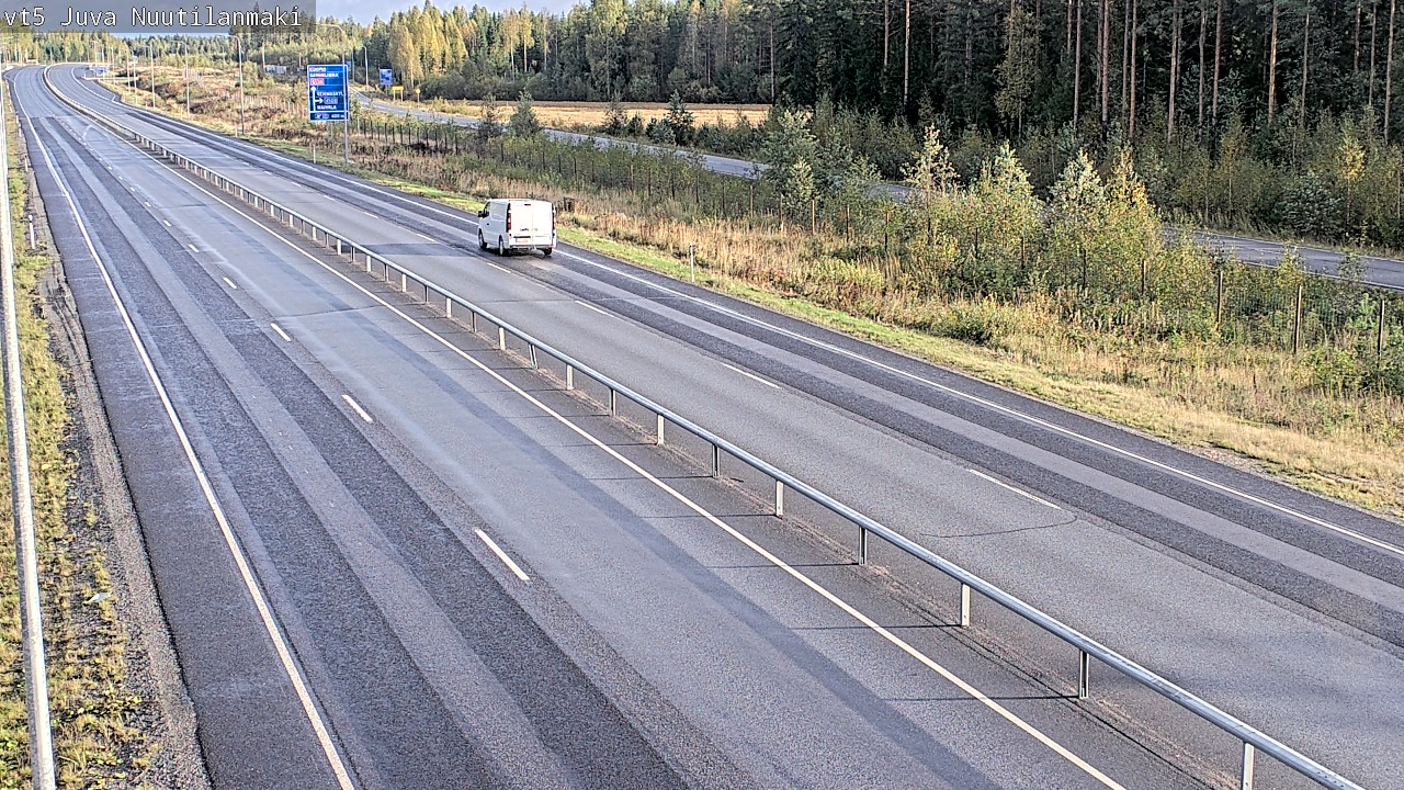 Weather Camera Image Road 5 Juva, Nuutilanmäki, Juva, Etelä-Savo