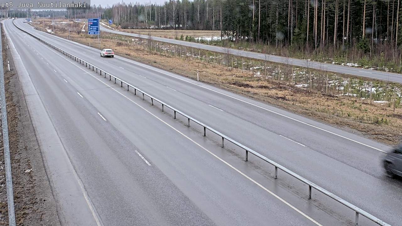 Weather Camera Image Väg 5 Juva, Nuutilanmäki, Juva, Etelä-Savo