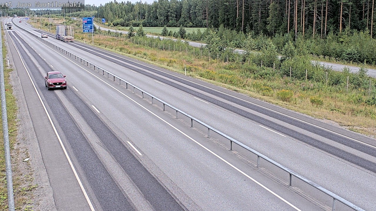 Weather Camera Image Road 5 Juva, Nuutilanmäki, Juva, Etelä-Savo