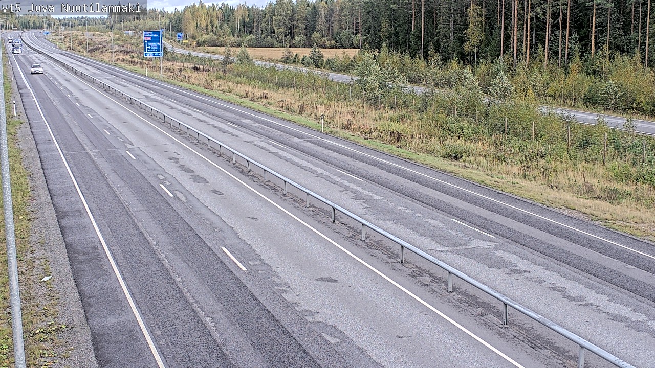 Weather Camera Image Road 5 Juva, Nuutilanmäki, Juva, Etelä-Savo