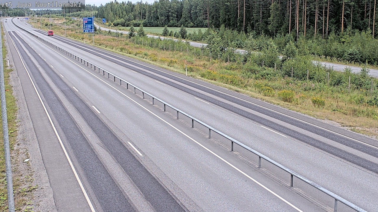 Weather Camera Image Road 5 Juva, Nuutilanmäki, Juva, Etelä-Savo