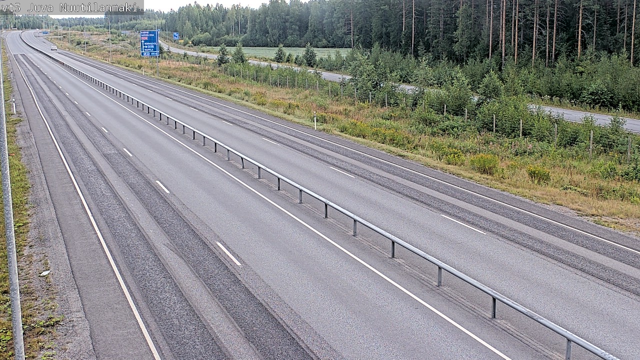 Weather Camera Image Road 5 Juva, Nuutilanmäki, Juva, Etelä-Savo