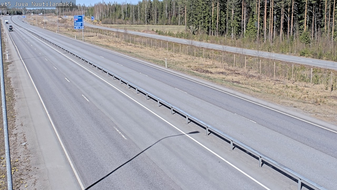 Weather Camera Image Väg 5 Juva, Nuutilanmäki, Juva, Etelä-Savo
