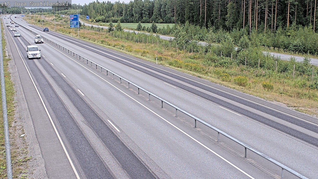 Weather Camera Image Road 5 Juva, Nuutilanmäki, Juva, Etelä-Savo