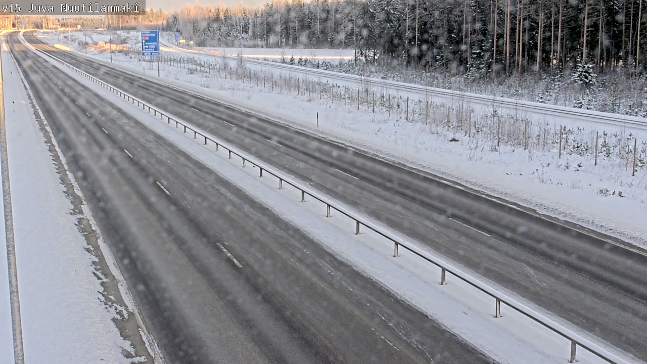 Weather Camera Image Road 5 Juva, Nuutilanmäki, Juva, Etelä-Savo