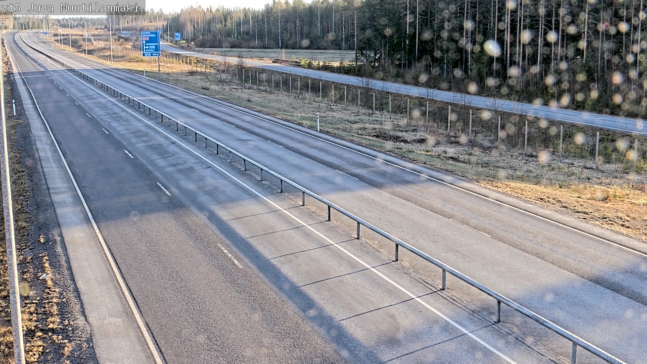 Weather Camera Image Väg 5 Juva, Nuutilanmäki, Juva, Etelä-Savo