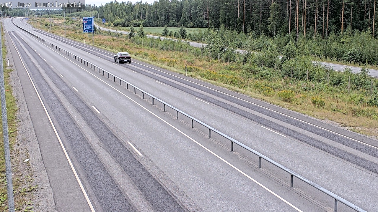 Weather Camera Image Road 5 Juva, Nuutilanmäki, Juva, Etelä-Savo