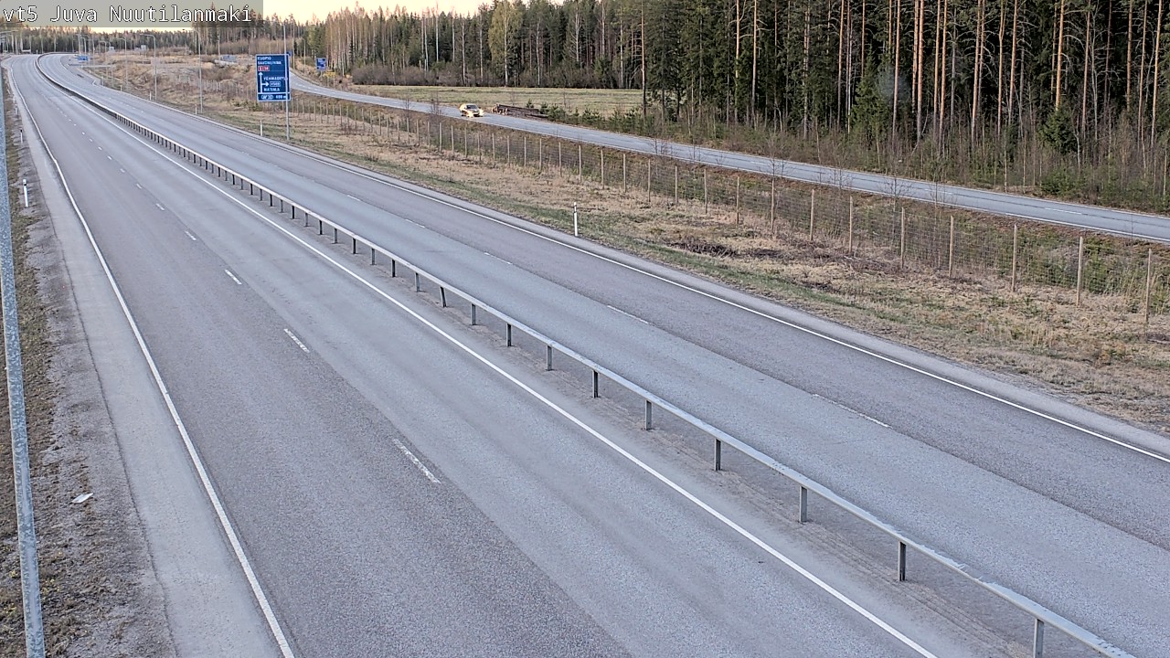 Weather Camera Image Väg 5 Juva, Nuutilanmäki, Juva, Etelä-Savo
