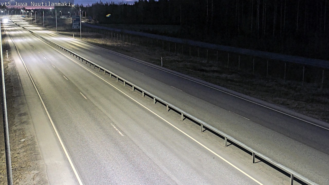 Weather Camera Image Väg 5 Juva, Nuutilanmäki, Juva, Etelä-Savo