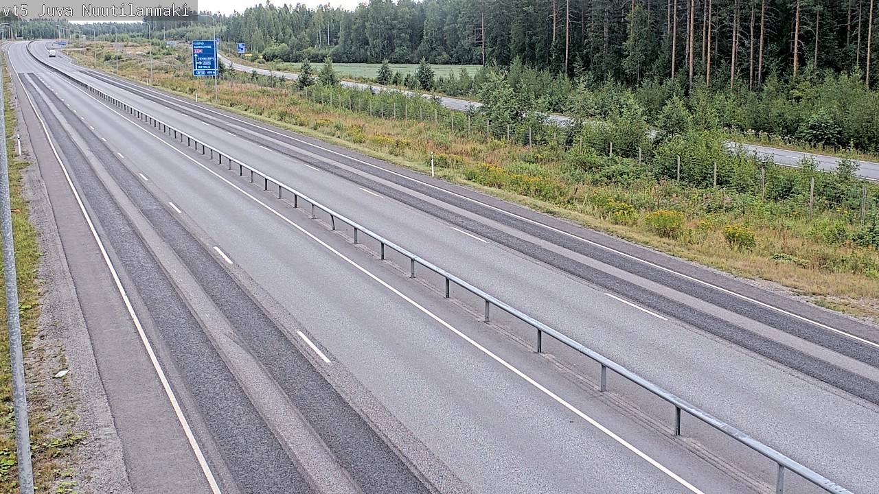 Weather Camera Image Road 5 Juva, Nuutilanmäki, Juva, Etelä-Savo