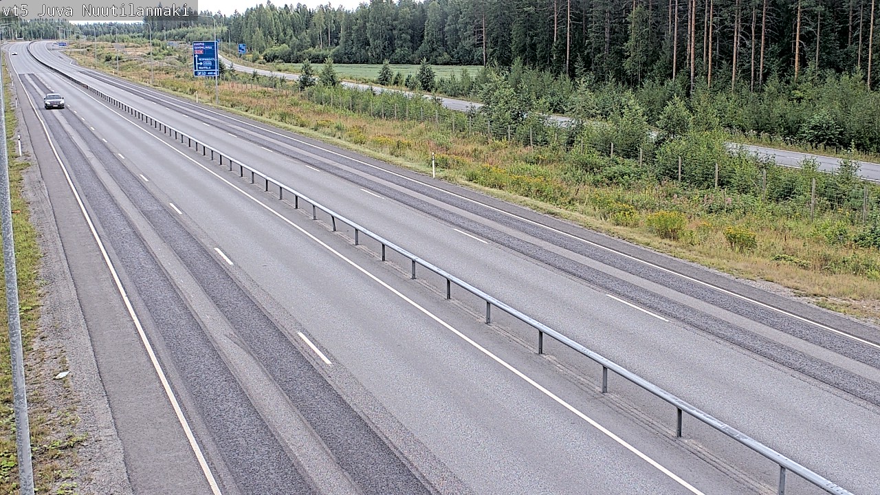 Weather Camera Image Road 5 Juva, Nuutilanmäki, Juva, Etelä-Savo