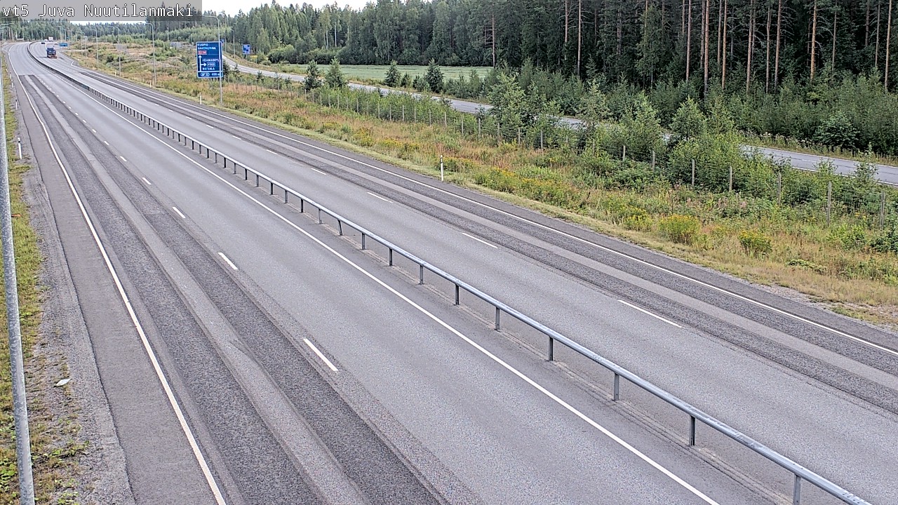 Weather Camera Image Road 5 Juva, Nuutilanmäki, Juva, Etelä-Savo