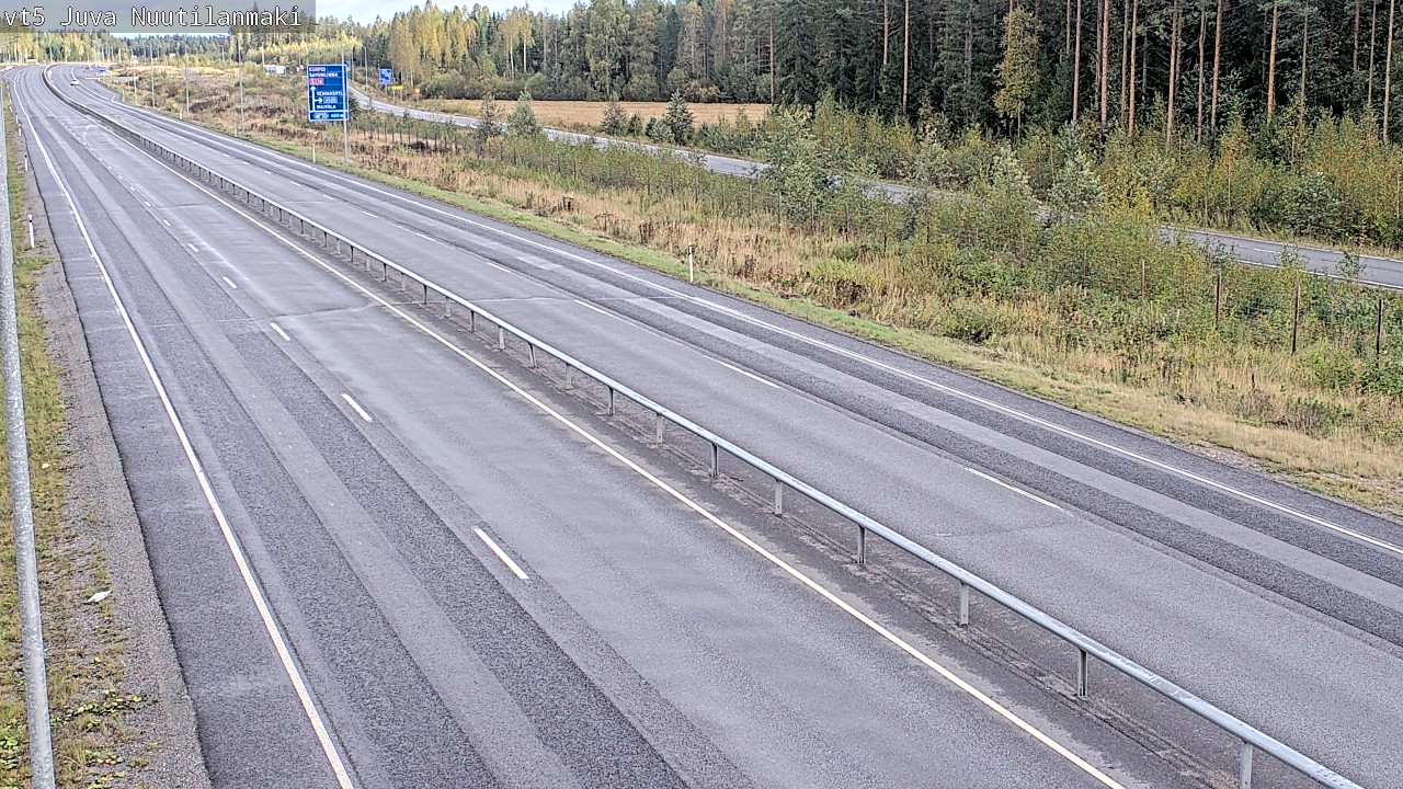 Weather Camera Image Road 5 Juva, Nuutilanmäki, Juva, Etelä-Savo