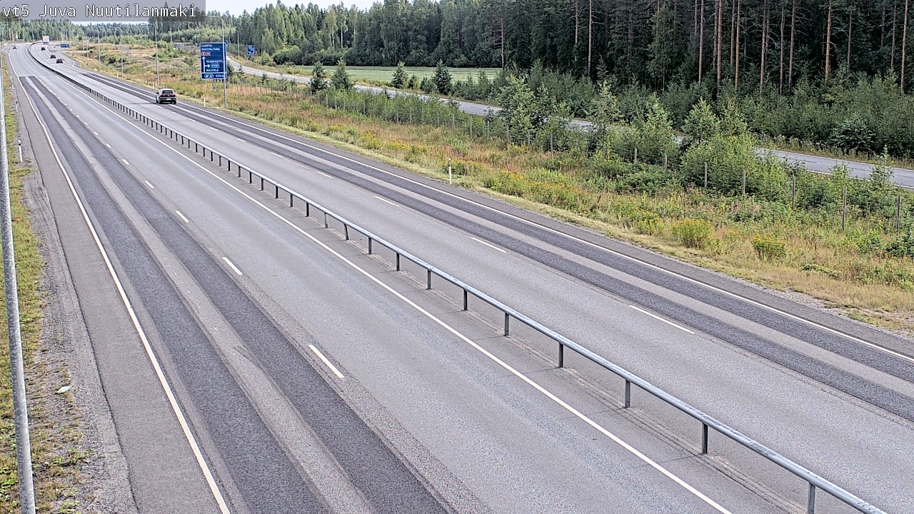 Weather Camera Image Road 5 Juva, Nuutilanmäki, Juva, Etelä-Savo