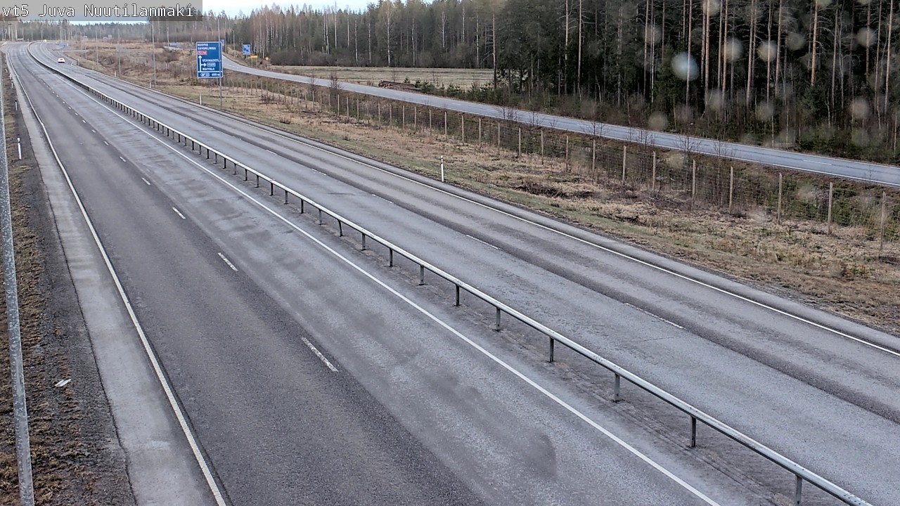 Weather Camera Image Väg 5 Juva, Nuutilanmäki, Juva, Etelä-Savo