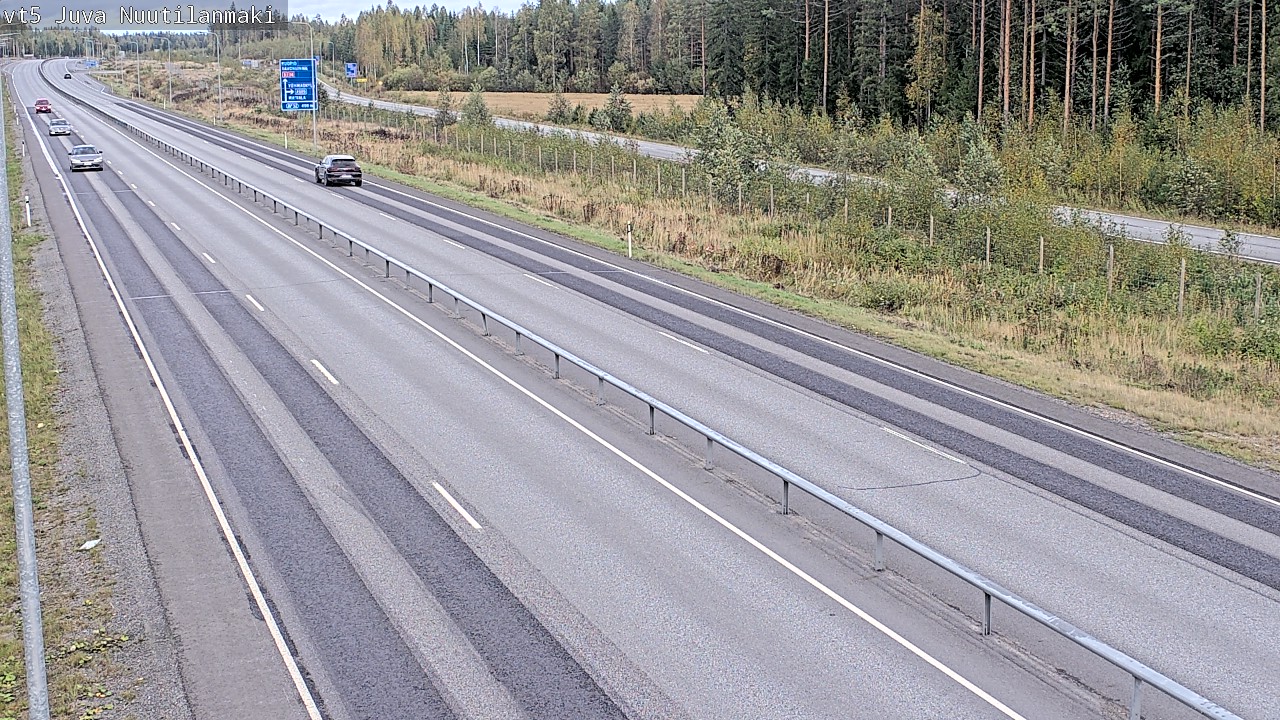 Weather Camera Image Road 5 Juva, Nuutilanmäki, Juva, Etelä-Savo