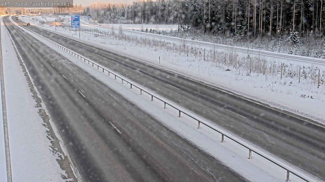 Weather Camera Image Road 5 Juva, Nuutilanmäki, Juva, Etelä-Savo