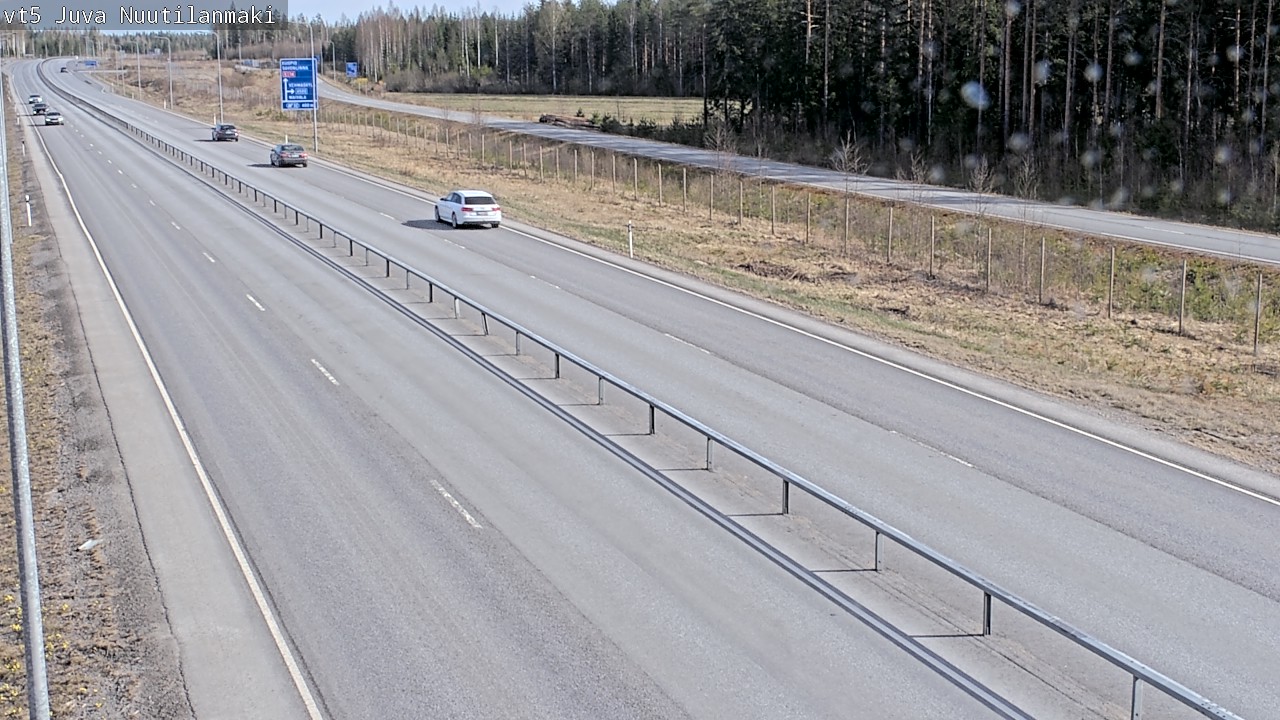 Weather Camera Image Väg 5 Juva, Nuutilanmäki, Juva, Etelä-Savo