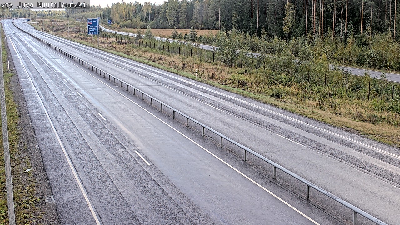 Weather Camera Image Road 5 Juva, Nuutilanmäki, Juva, Etelä-Savo