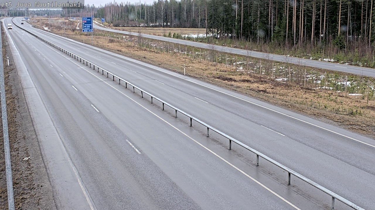 Weather Camera Image Road 5 Juva, Nuutilanmäki, Juva, Etelä-Savo