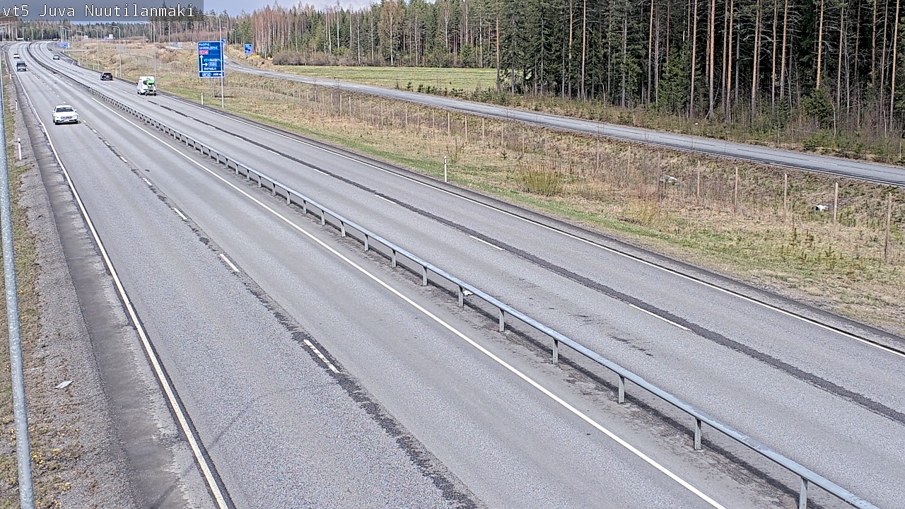 Weather Camera Image Road 5 Juva, Nuutilanmäki, Juva, Etelä-Savo