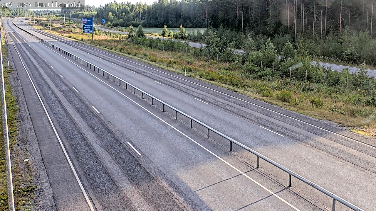 Weather Camera Image Road 5 Juva, Nuutilanmäki, Juva, Etelä-Savo