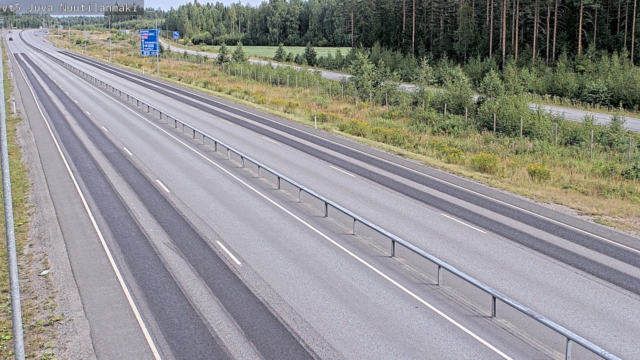 Weather Camera Image Road 5 Juva, Nuutilanmäki, Juva, Etelä-Savo