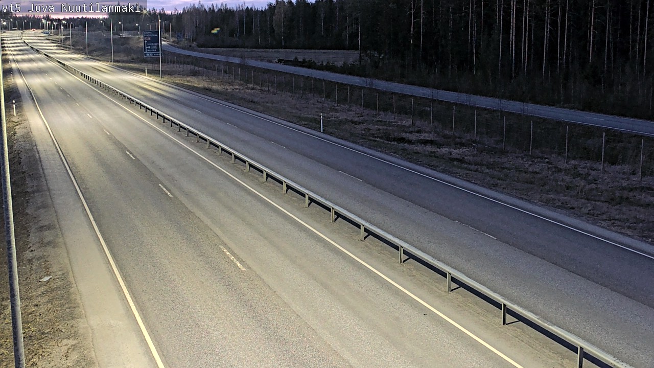 Weather Camera Image Väg 5 Juva, Nuutilanmäki, Juva, Etelä-Savo
