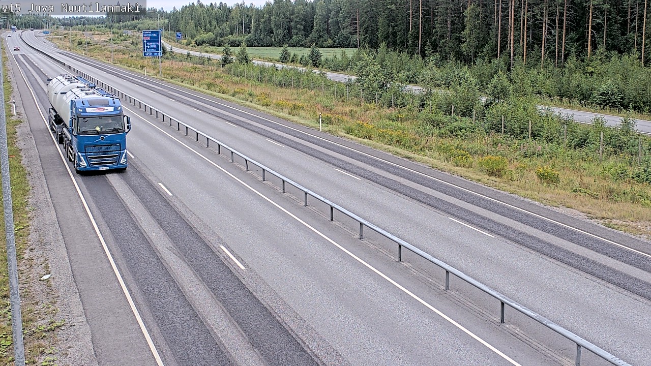 Weather Camera Image Road 5 Juva, Nuutilanmäki, Juva, Etelä-Savo