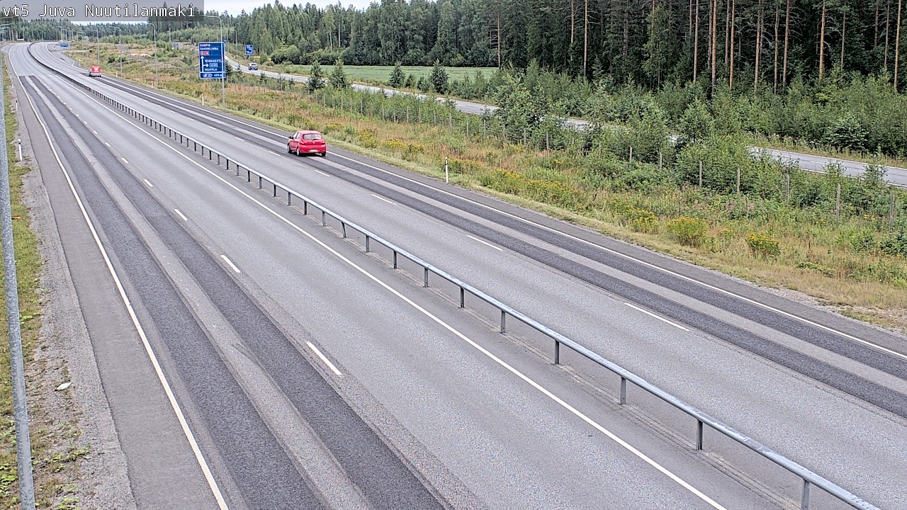 Weather Camera Image Road 5 Juva, Nuutilanmäki, Juva, Etelä-Savo
