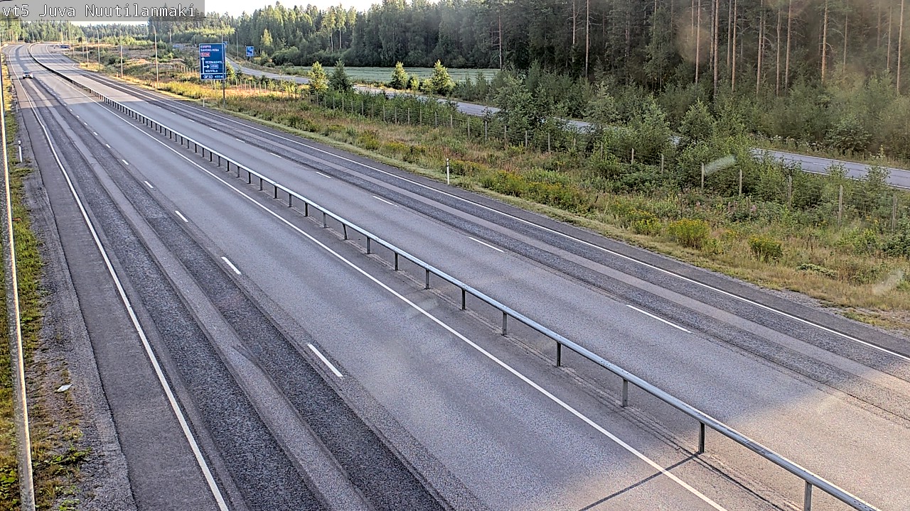Weather Camera Image Road 5 Juva, Nuutilanmäki, Juva, Etelä-Savo