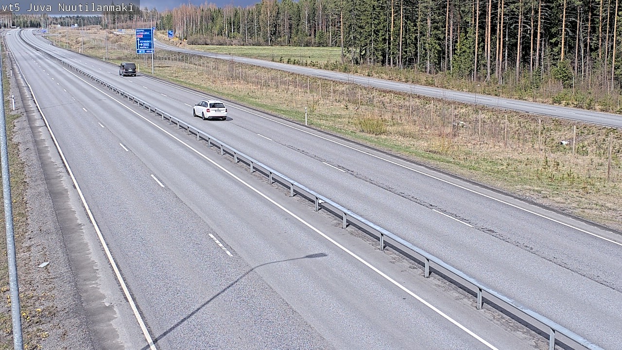 Weather Camera Image Väg 5 Juva, Nuutilanmäki, Juva, Etelä-Savo