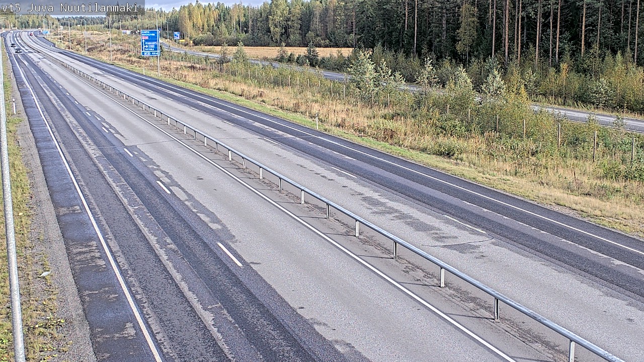 Weather Camera Image Road 5 Juva, Nuutilanmäki, Juva, Etelä-Savo