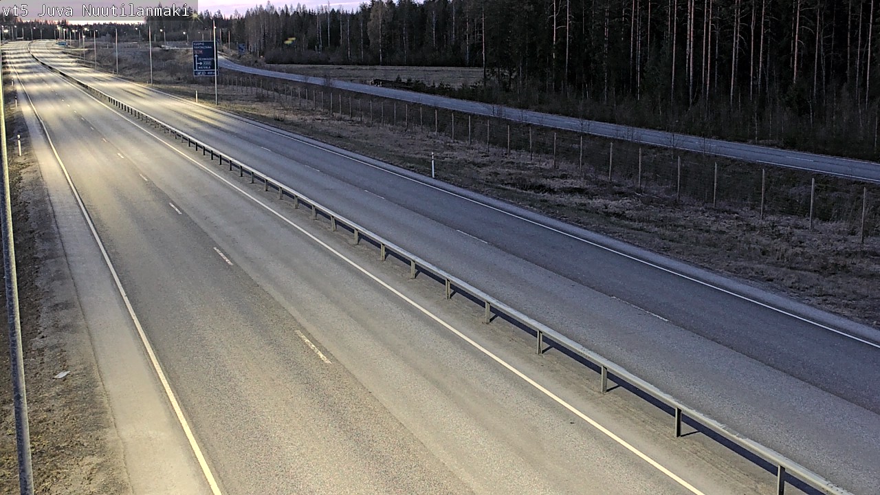 Weather Camera Image Väg 5 Juva, Nuutilanmäki, Juva, Etelä-Savo