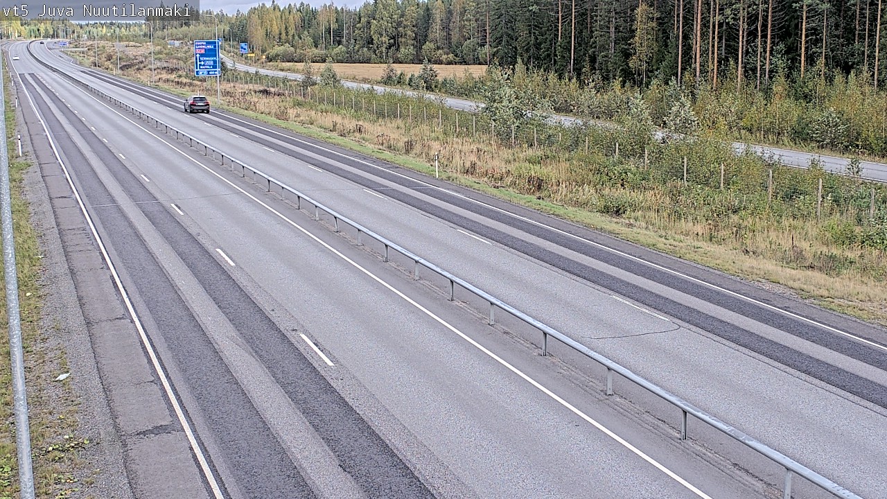 Weather Camera Image Road 5 Juva, Nuutilanmäki, Juva, Etelä-Savo