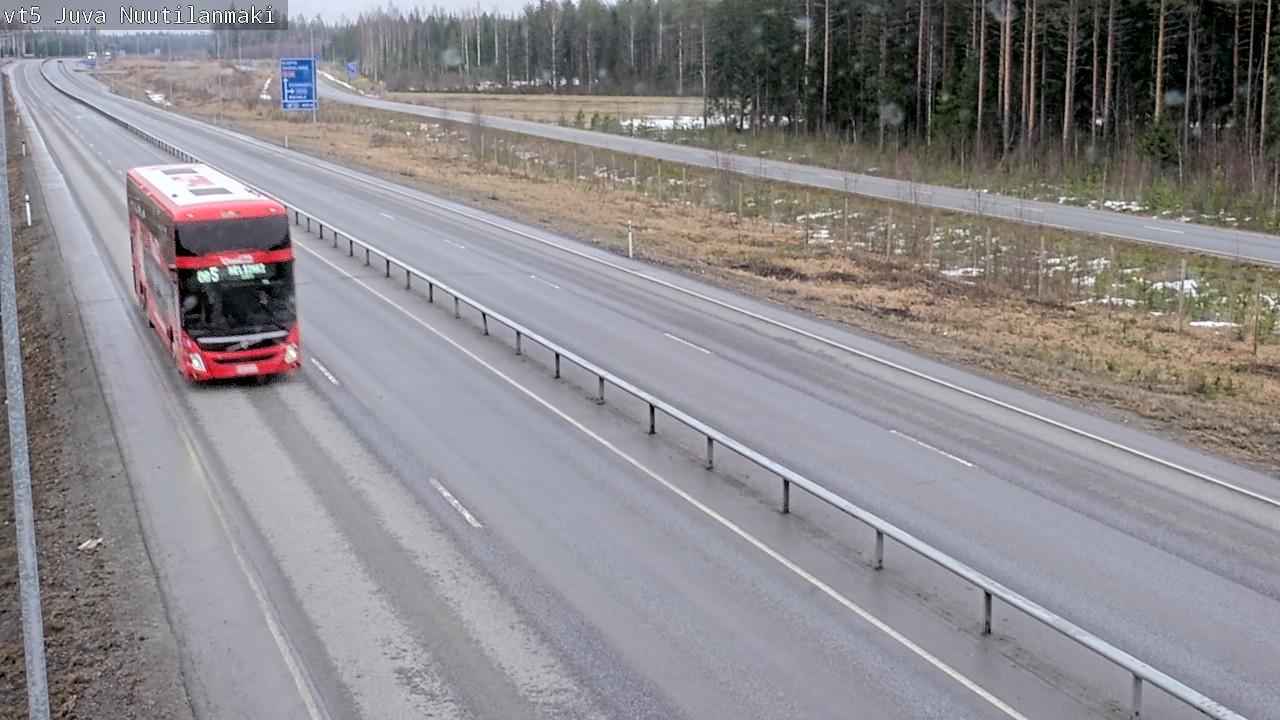 Weather Camera Image Road 5 Juva, Nuutilanmäki, Juva, Etelä-Savo