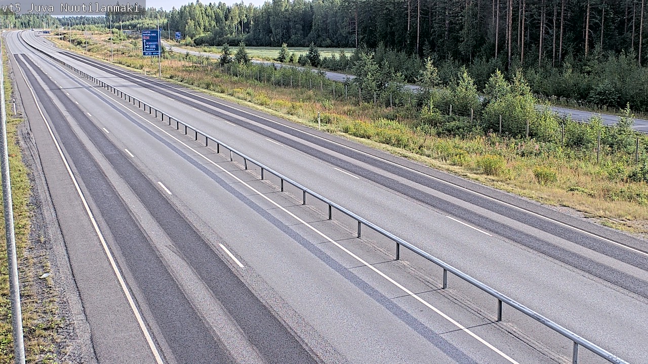 Weather Camera Image Road 5 Juva, Nuutilanmäki, Juva, Etelä-Savo