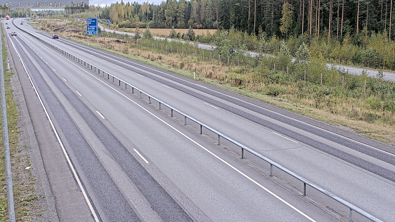 Weather Camera Image Road 5 Juva, Nuutilanmäki, Juva, Etelä-Savo